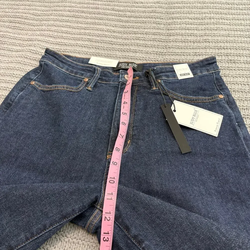 Judy Blue High Waist Tummy Control Tailored Crop Wide Leg Jeans Women’s Size 30